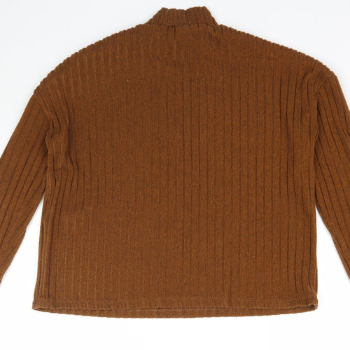 Primark Womens Brown  Knit Pullover Jumper Size XS  - Ribbed