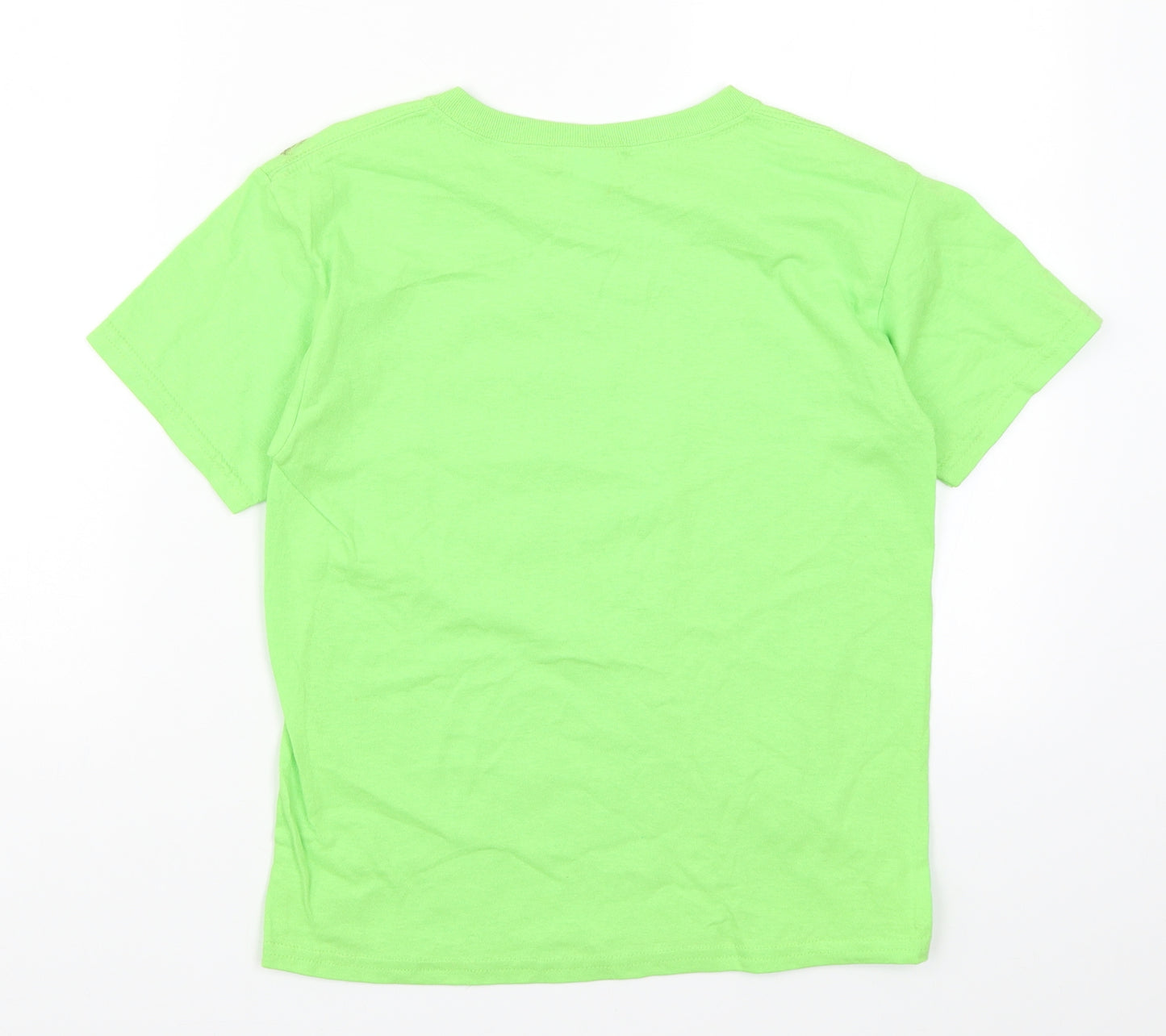 Gildan Boys Green   Basic T-Shirt Size M