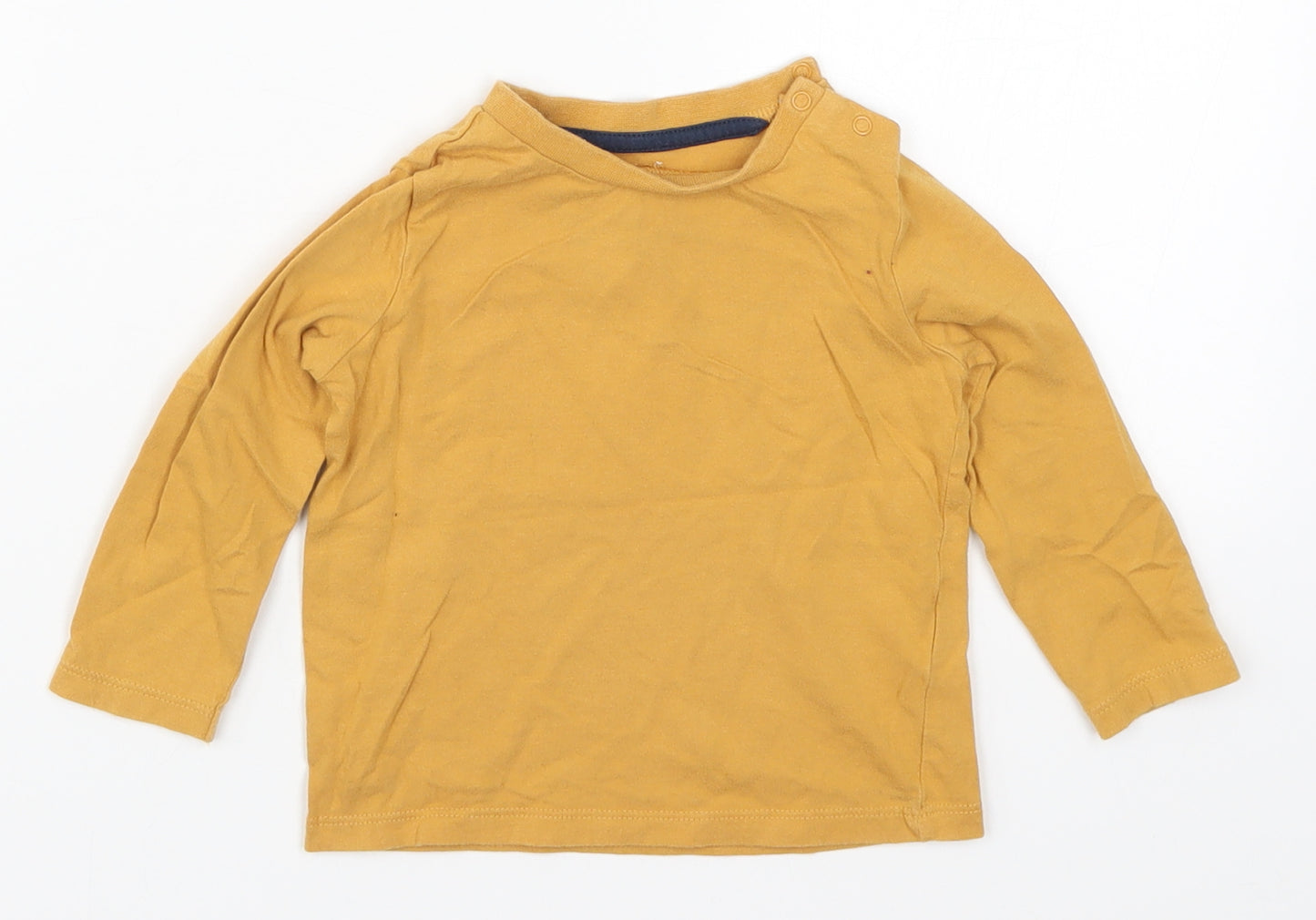 F&F Boys Yellow   Basic T-Shirt Size 9-12 Months