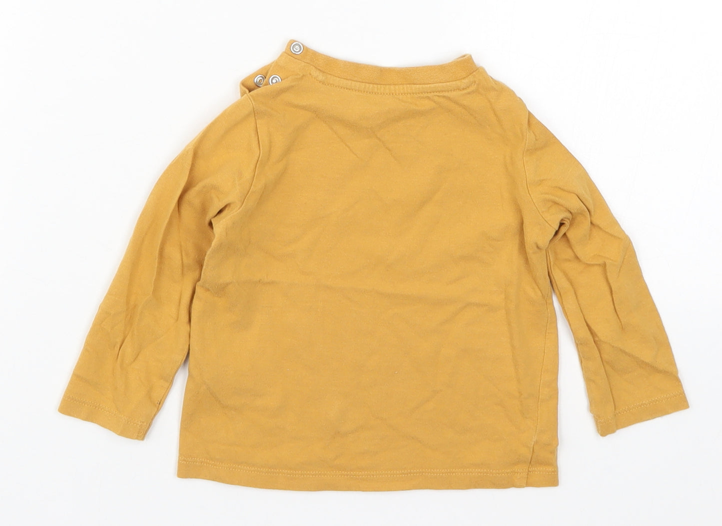 F&F Boys Yellow   Basic T-Shirt Size 9-12 Months