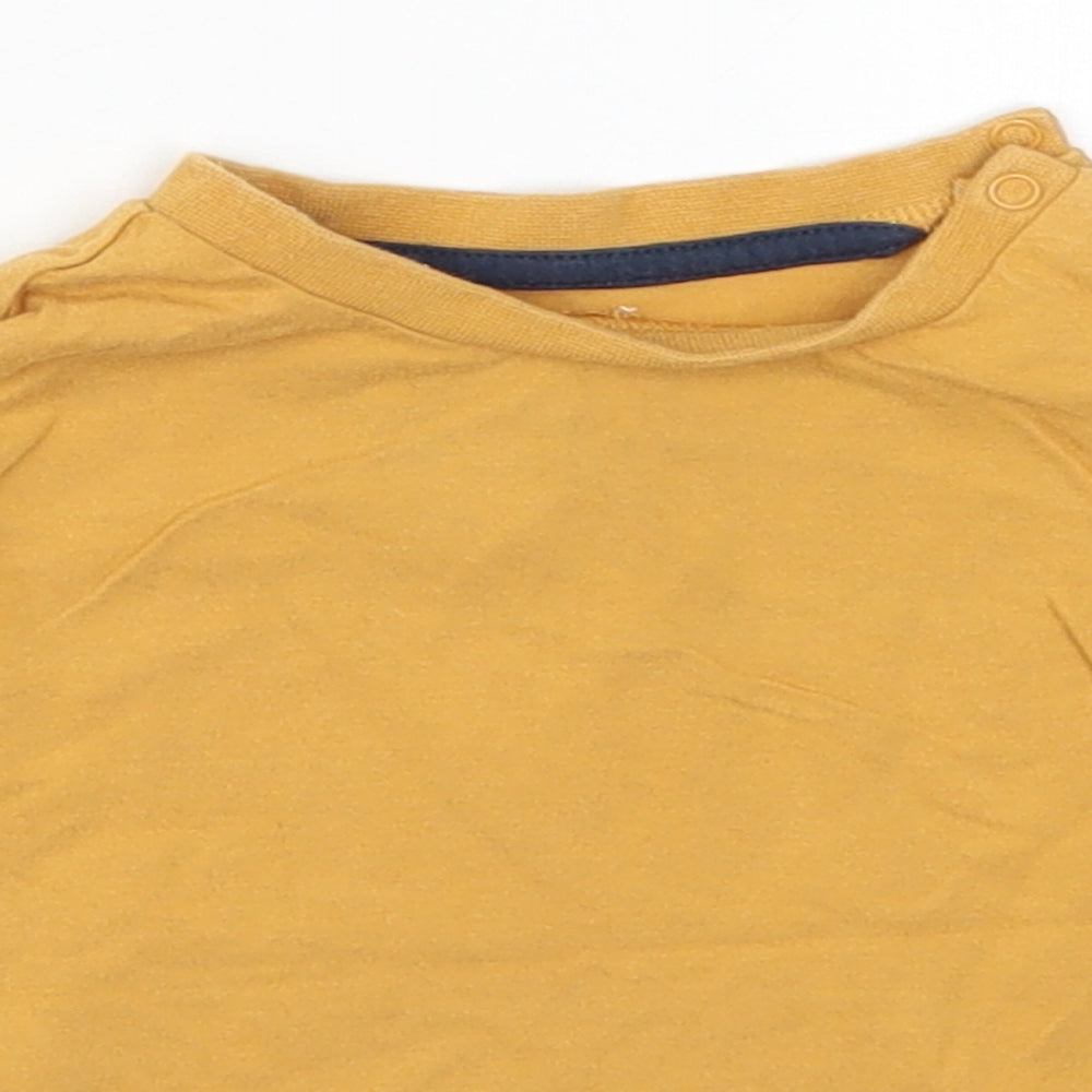 F&F Boys Yellow   Basic T-Shirt Size 9-12 Months