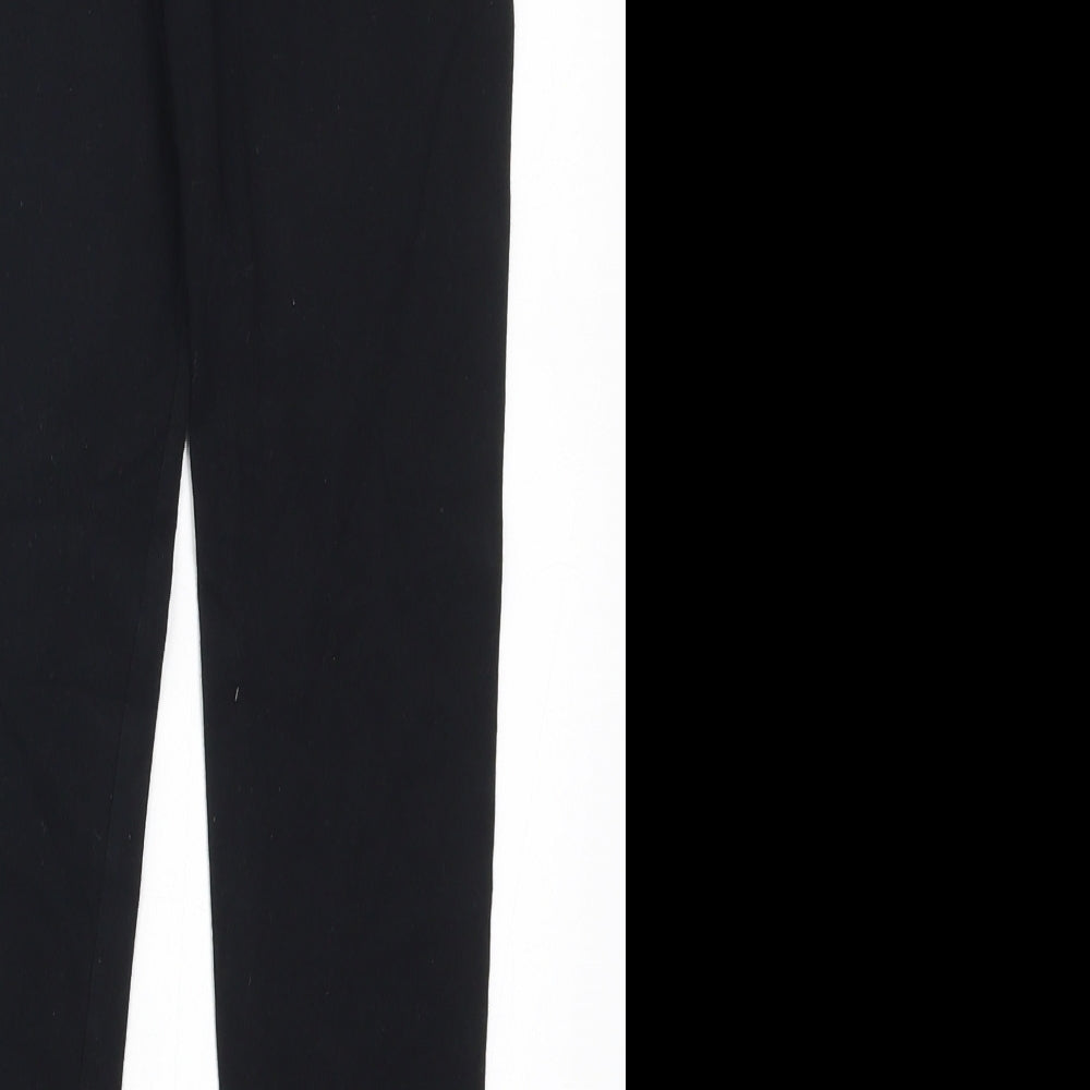 Nutmeg Girls Black   Carrot Trousers Size 10-11 Years