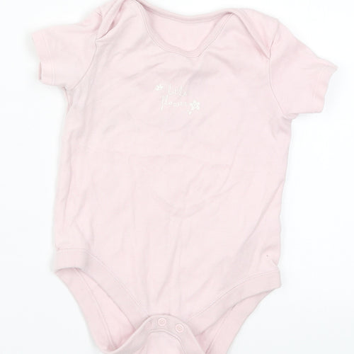 F&F Girls Pink   Babygrow One-Piece Size 12-18 Months  - Little Flower