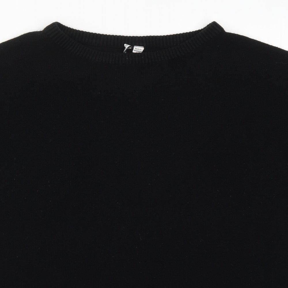 Capsule Womens Black  Knit Pullover Jumper Size 18