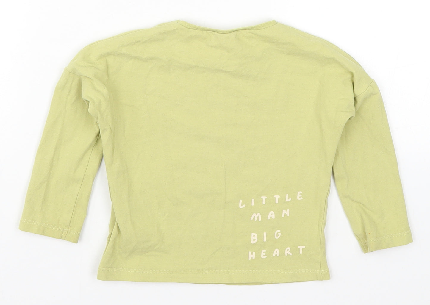 NEXT Boys Green   Basic T-Shirt Size 12-18 Months  - Little Man Big Heart