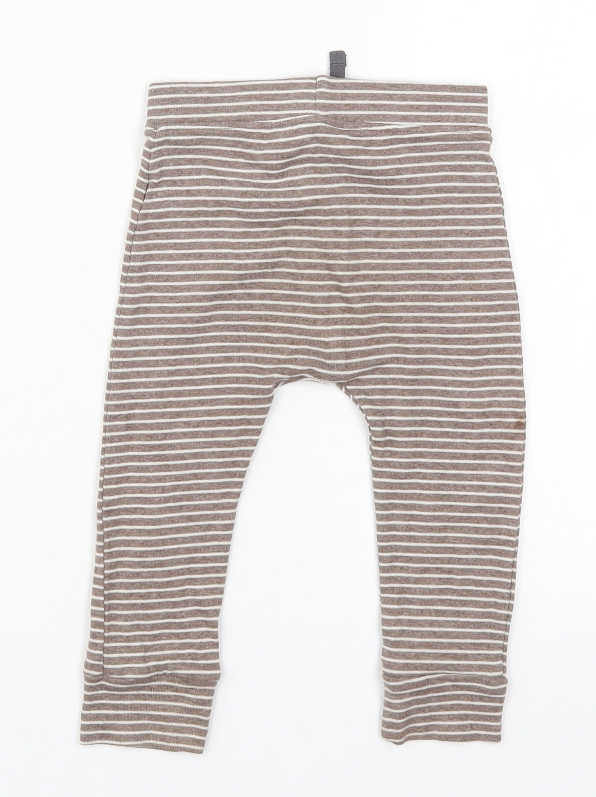 George Baby Brown Striped  Sweatpants Trousers Size 12-18 Months