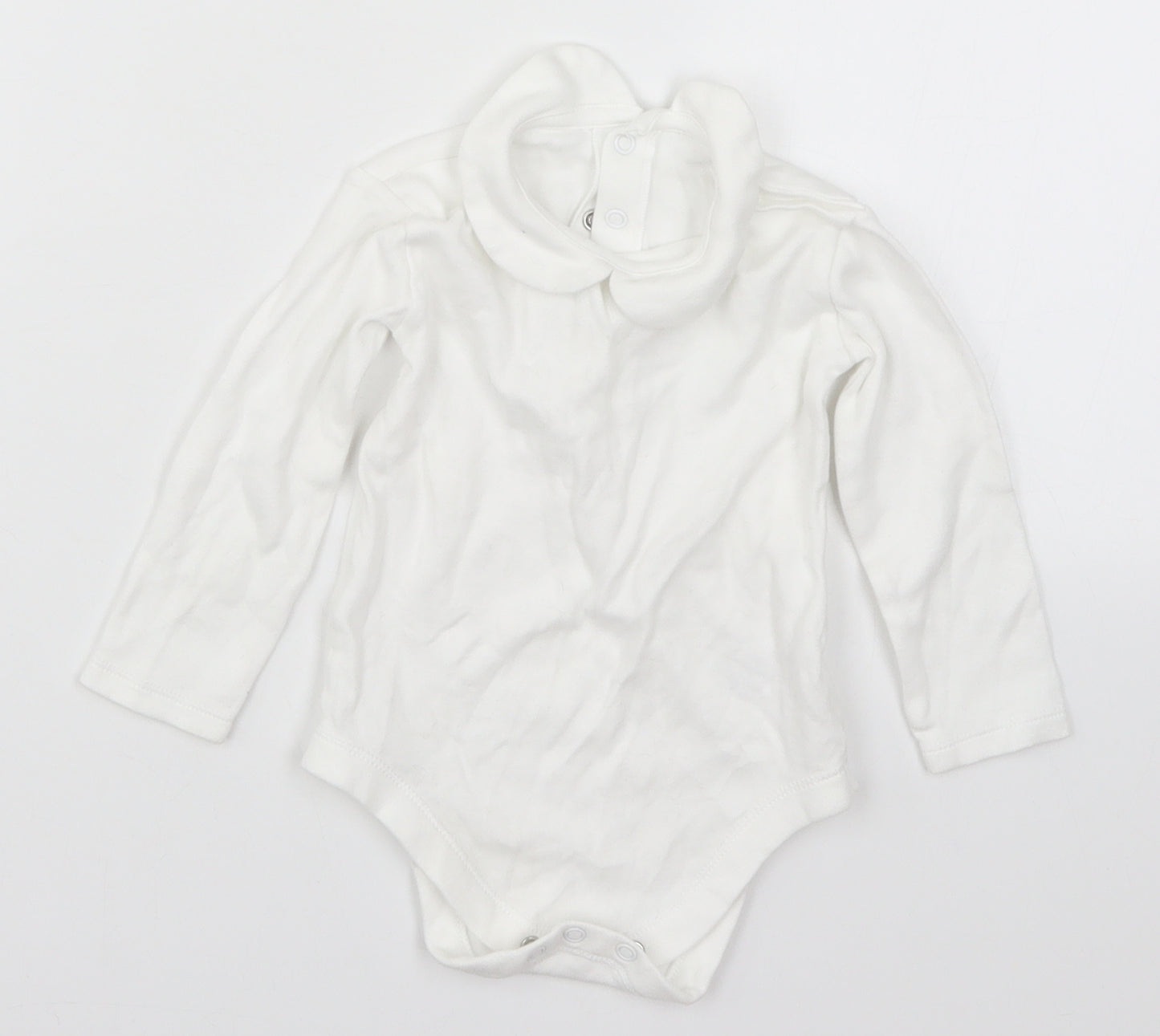 Matalan Girls White   Babygrow One-Piece Size 12-18 Months