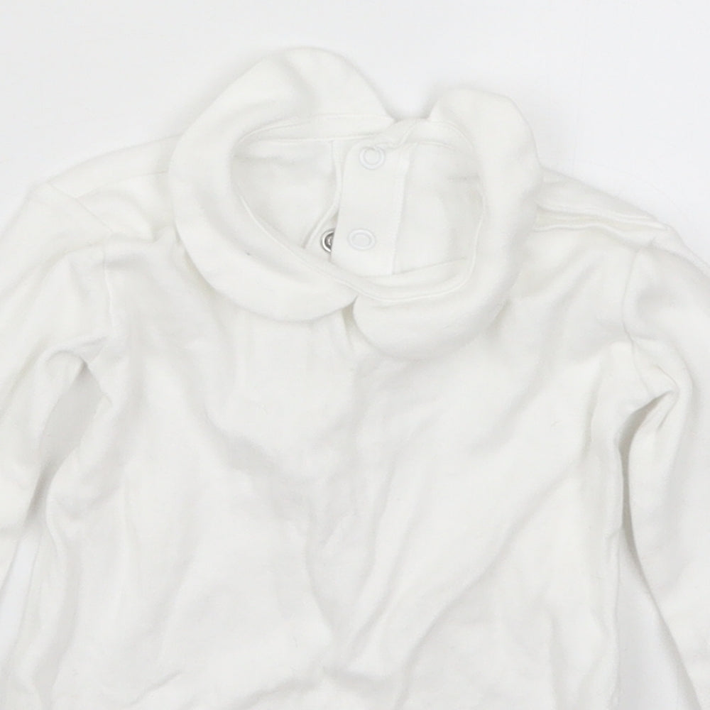 Matalan Girls White   Babygrow One-Piece Size 12-18 Months