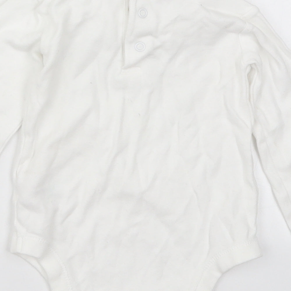 Matalan Girls White   Babygrow One-Piece Size 12-18 Months