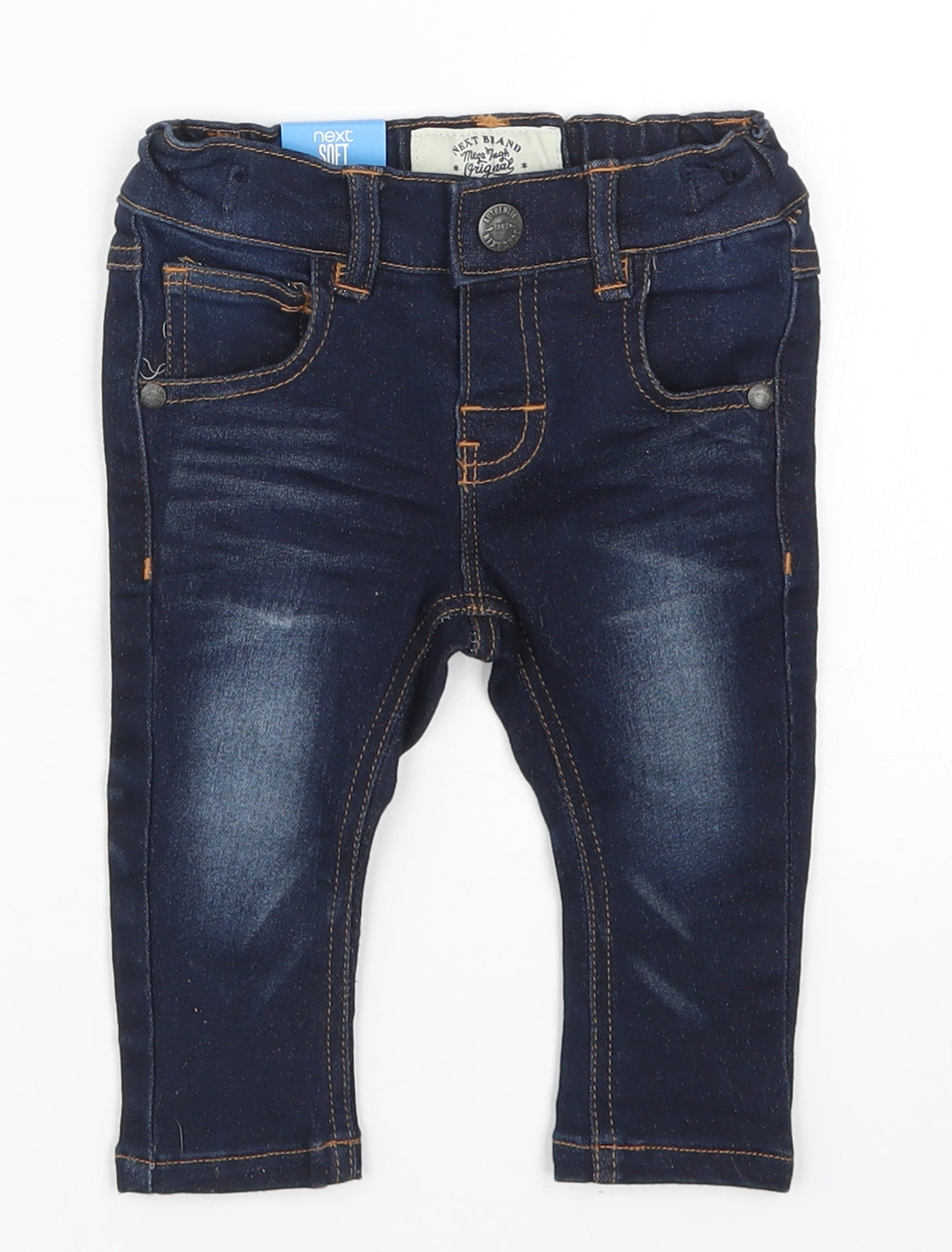NEXT Boys Blue  Denim Capri Jeans Size 3-6 Months