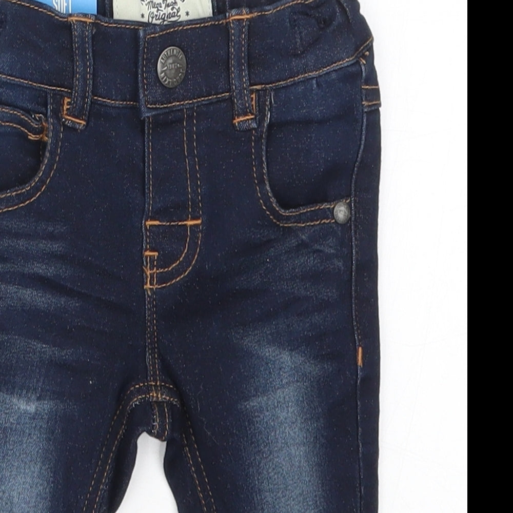 NEXT Boys Blue  Denim Capri Jeans Size 3-6 Months