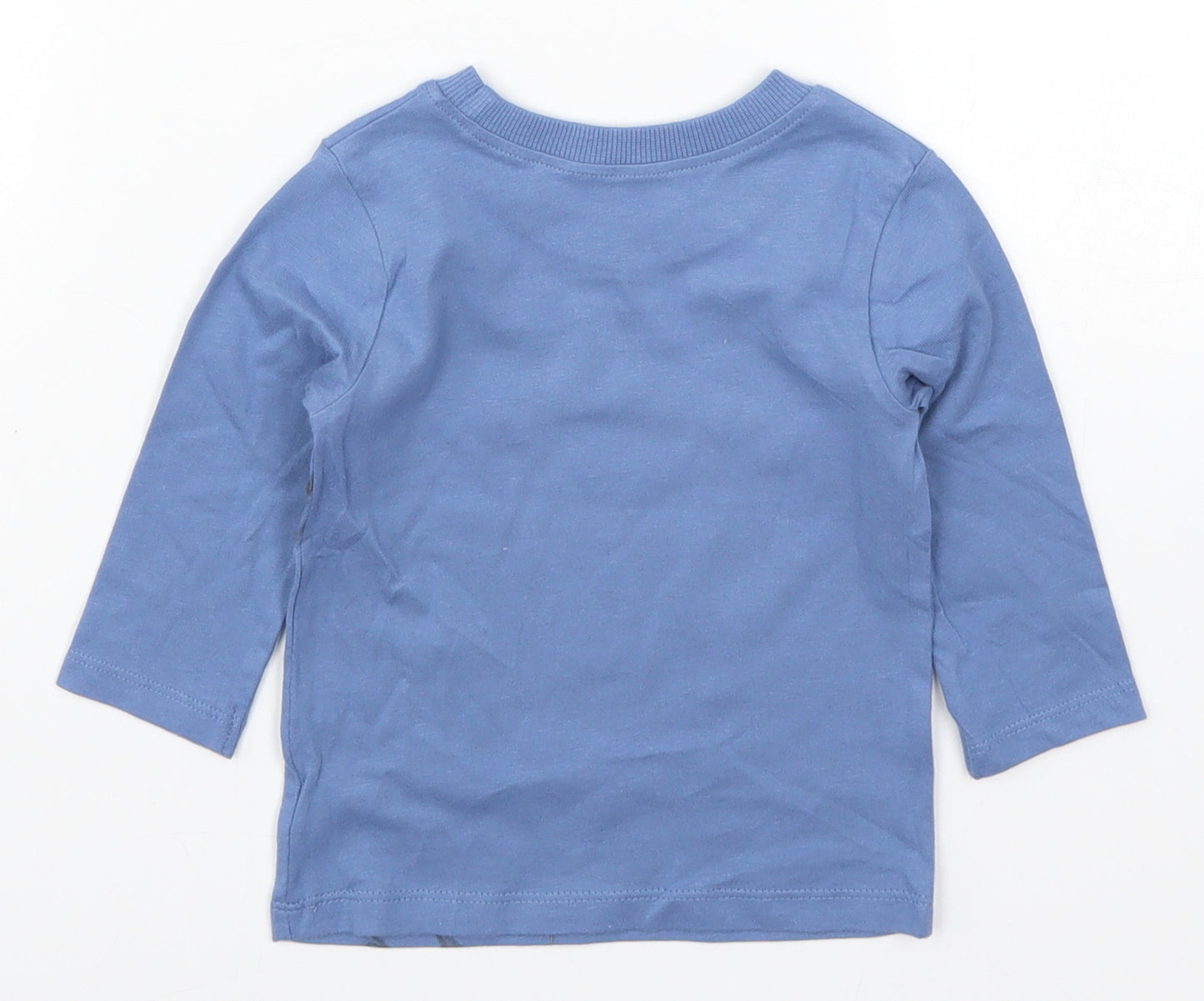 George Baby Blue   Basic T-Shirt Size 6-9 Months  - Bambi No it Wasn't Me