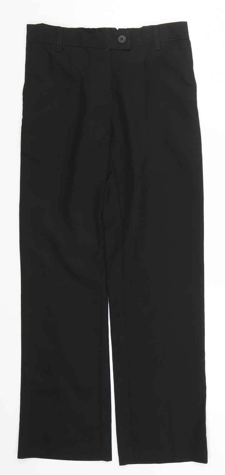 Marks and Spencer Girls Black Dress Pants Trousers Size 9-10 Years