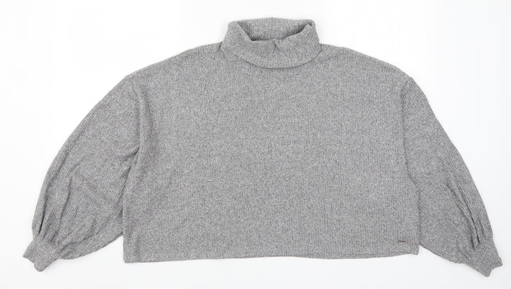 Hollister Womens Grey   Pullover Jumper Size L