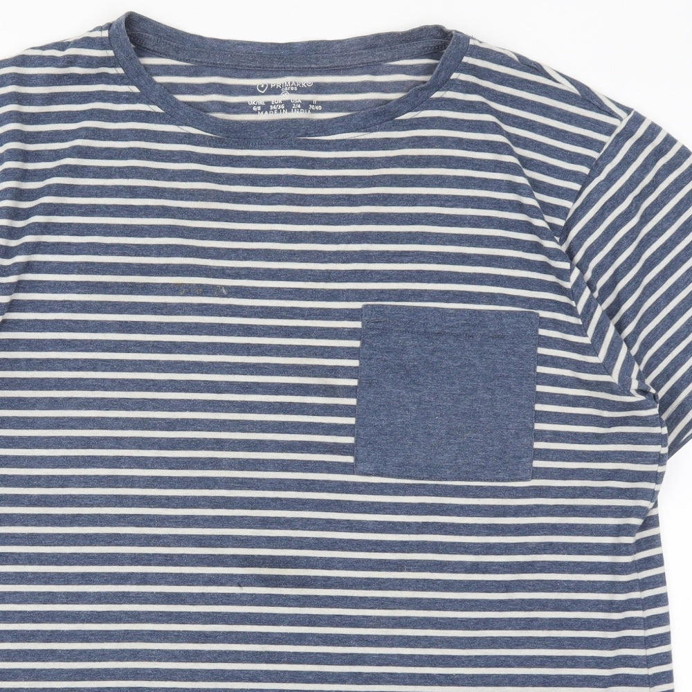 Primark Womens Blue Striped  T-Shirt Dress  Size 6