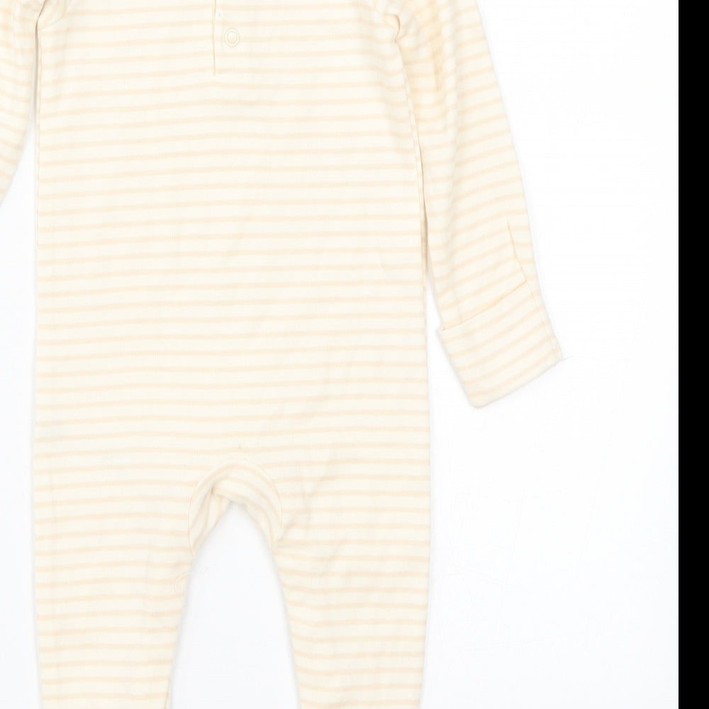 George Baby Beige Striped  Cami One Piece Size 3-6 Months  - Very Much Loved