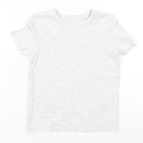 George Boys Grey   Basic T-Shirt Size 2-3 Years