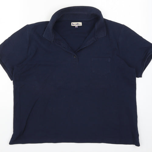 Arista Womens Blue   Basic Polo Size 16