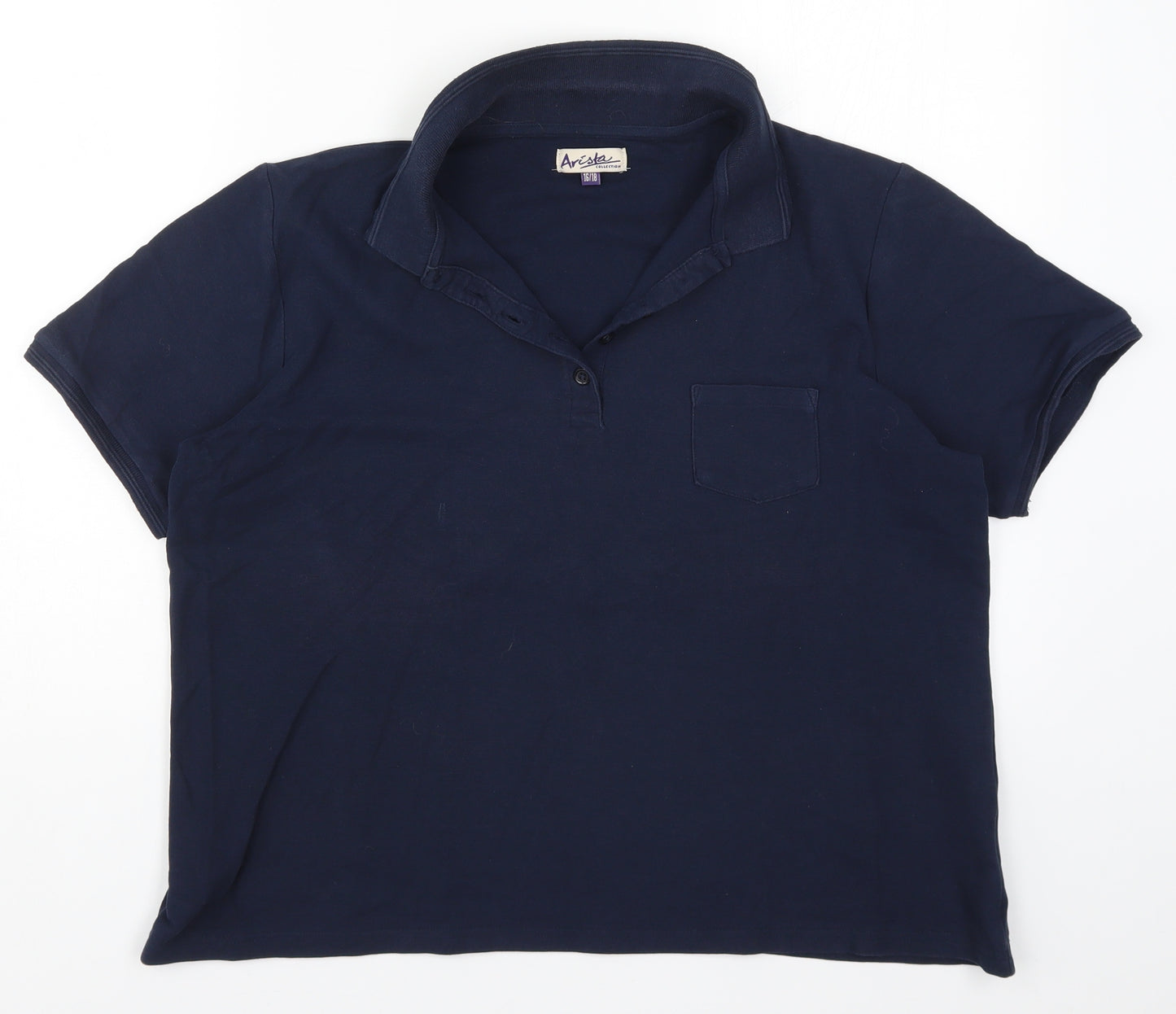 Arista Womens Blue   Basic Polo Size 16