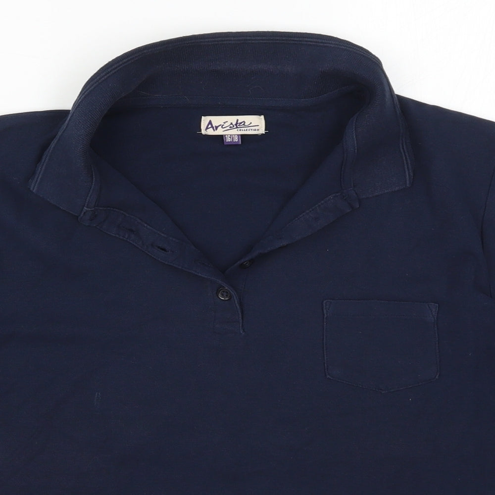 Arista Womens Blue   Basic Polo Size 16