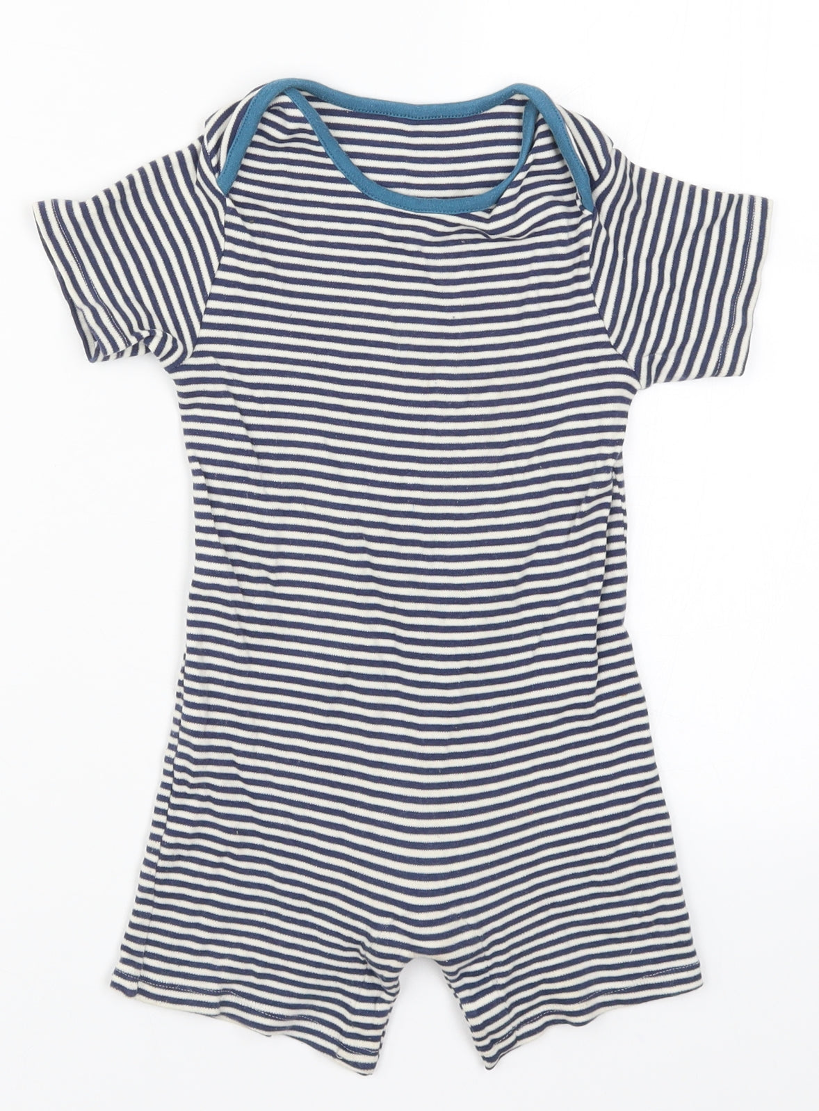 Marks and Spencer Boys Blue Striped   One Piece Size 2-3 Years