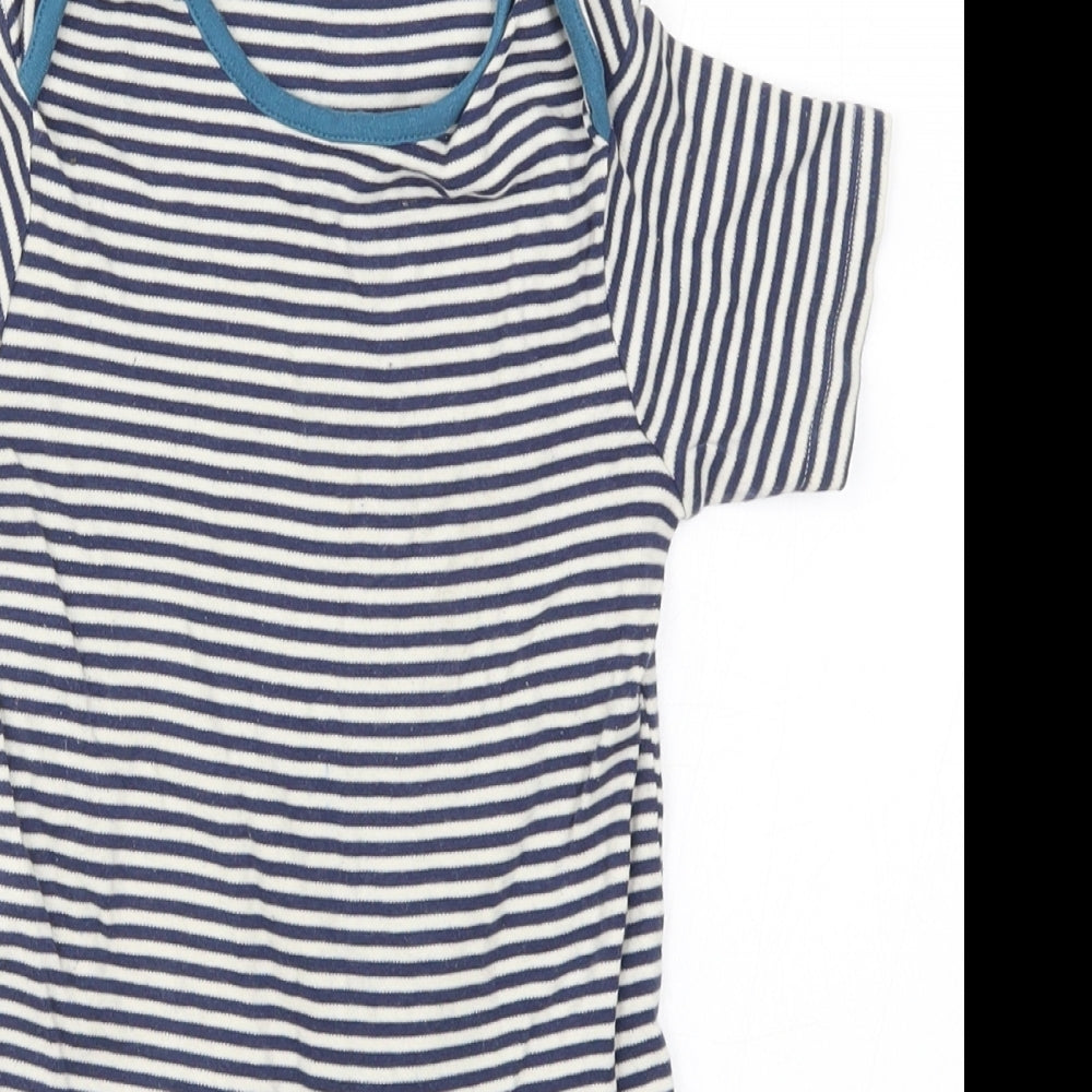 Marks and Spencer Boys Blue Striped   One Piece Size 2-3 Years