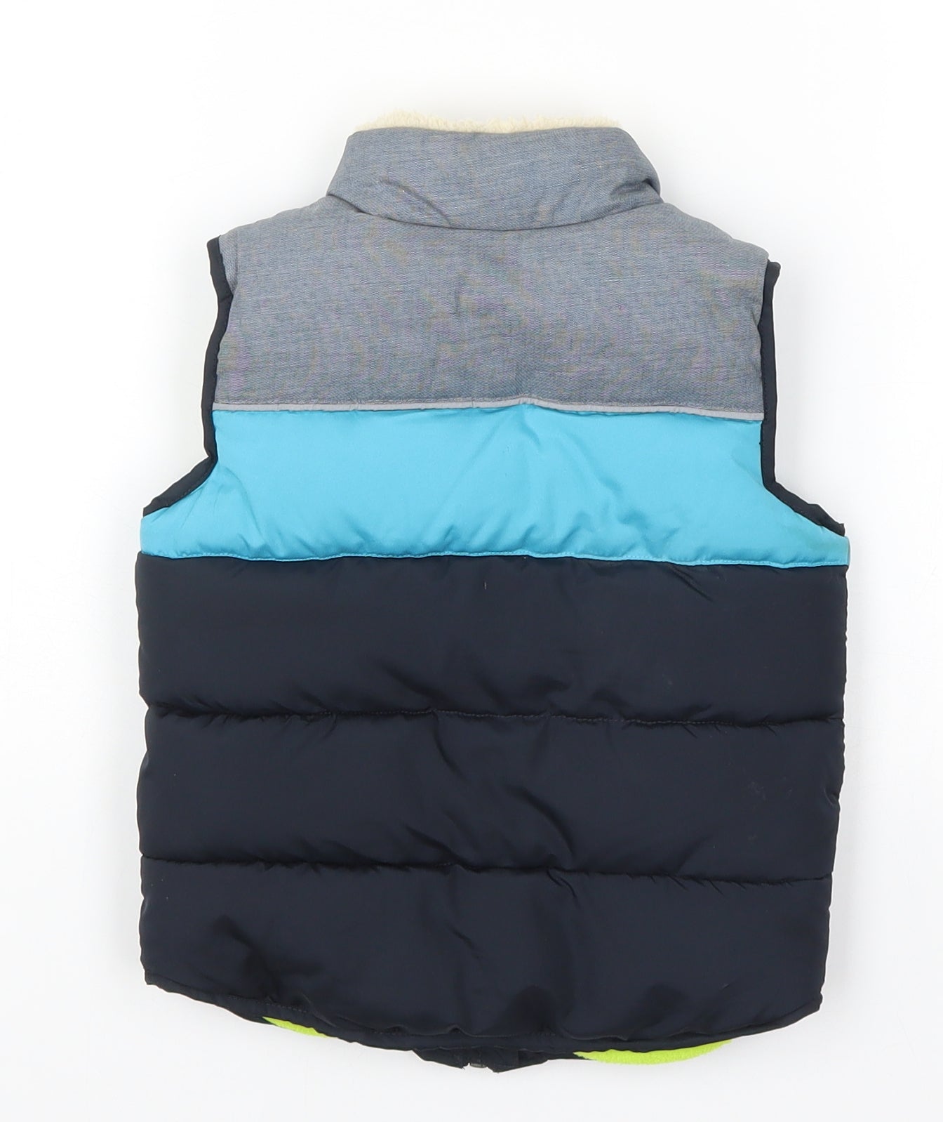 NEXT Boys Blue Striped  Gilet Coat Size 12-18 Months