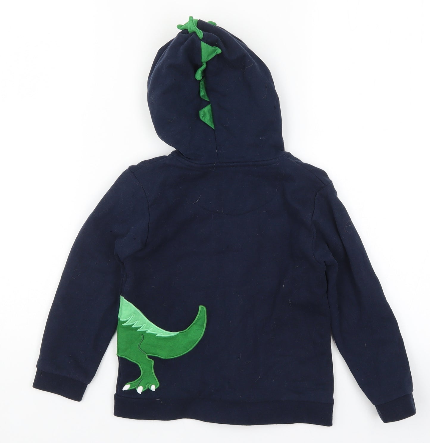 JoJo Maman Bébé Boys Blue   Full Zip Hoodie Size 2-3 Years  - Dinosaur