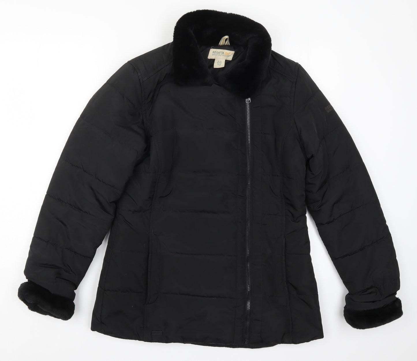 Regatta Womens Black   Quilted Coat Size 12