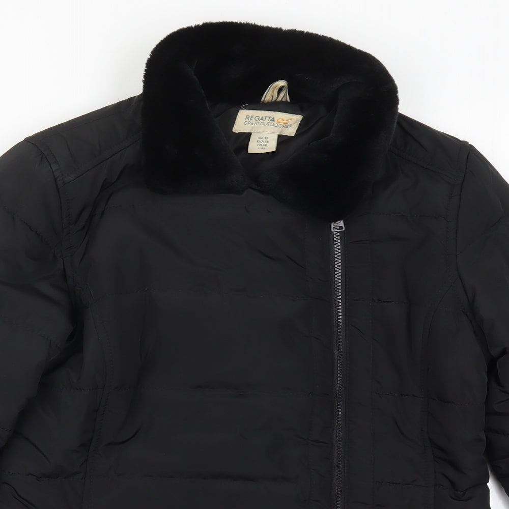 Regatta Womens Black   Quilted Coat Size 12
