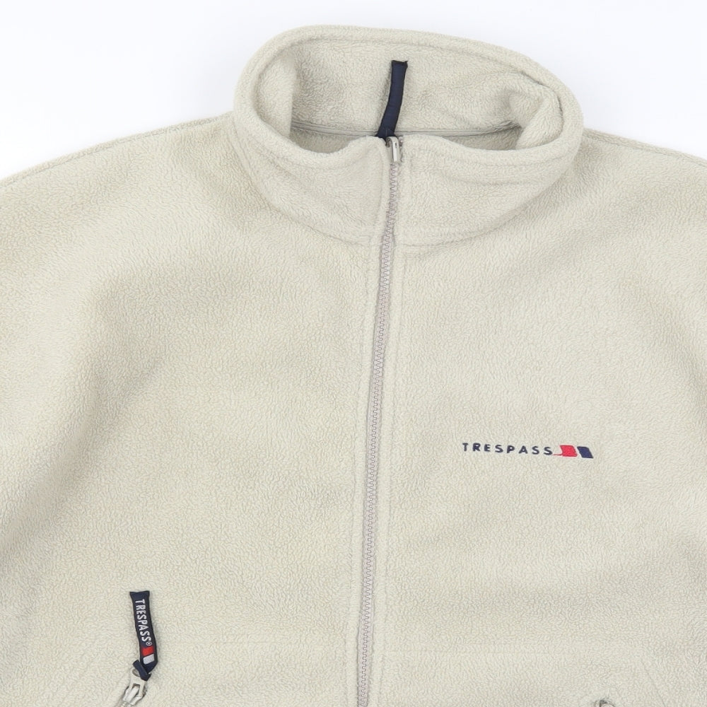 Trespass Mens Beige  Fleece Jacket  Size S