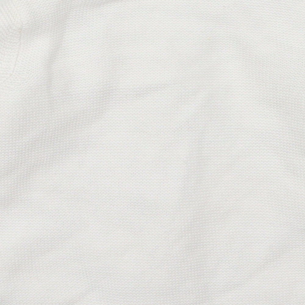 F&F Girls White   Cardigan Jumper Size 9-12 Months  - Lion and Tiger