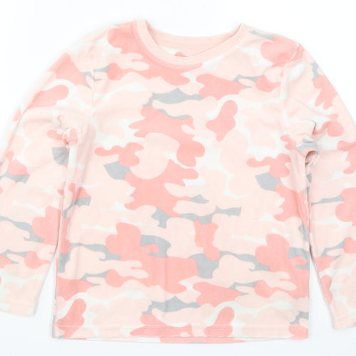 Primark Girls Pink Camouflage  Top Pyjama Top Size 7-8 Years