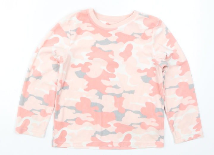 Primark Girls Pink Camouflage Top Pyjama Top Size 7-8 Years