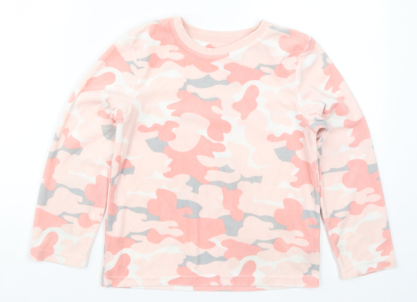 Primark Girls Pink Camouflage  Top Pyjama Top Size 7-8 Years