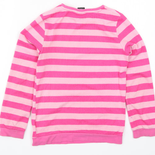 F&F Girls Pink Striped  Top Pyjama Top Size 9-10 Years  - Nap Queen
