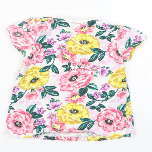 Nutmeg Girls Multicoloured Floral  Basic T-Shirt Size 9-12 Months