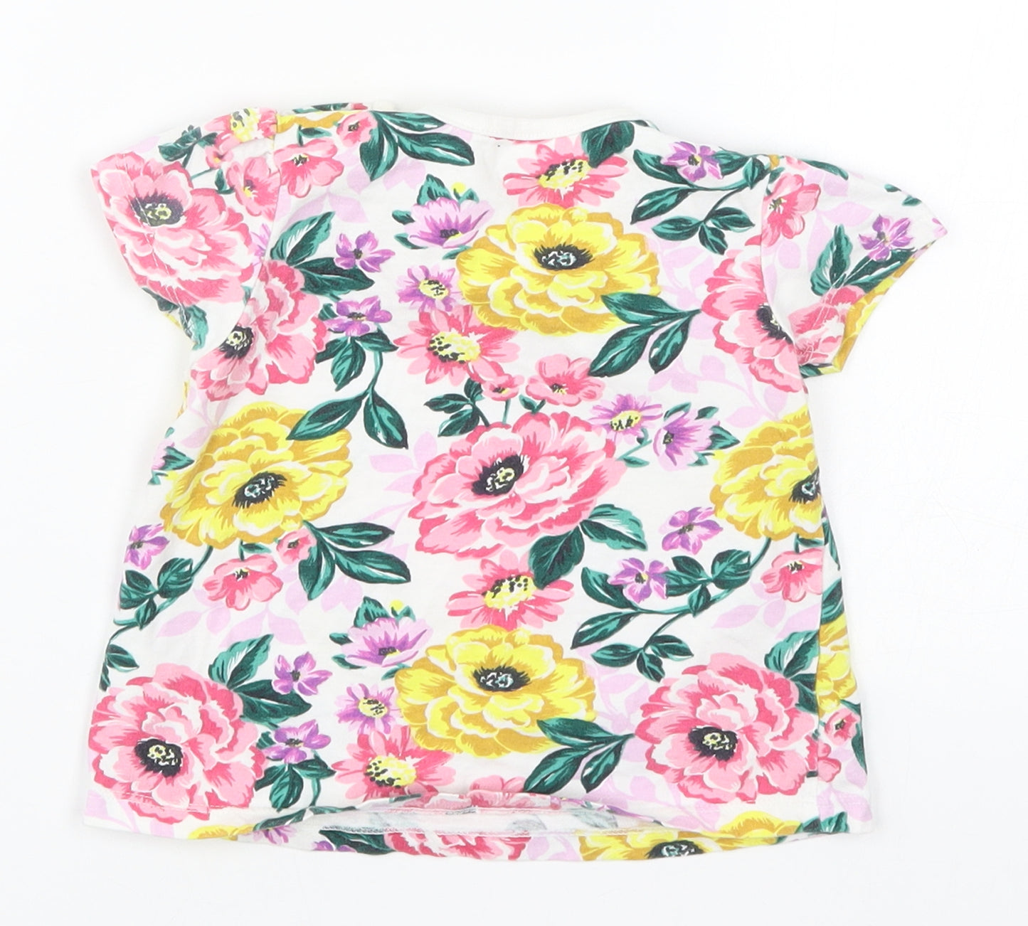 Nutmeg Girls Multicoloured Floral  Basic T-Shirt Size 9-12 Months