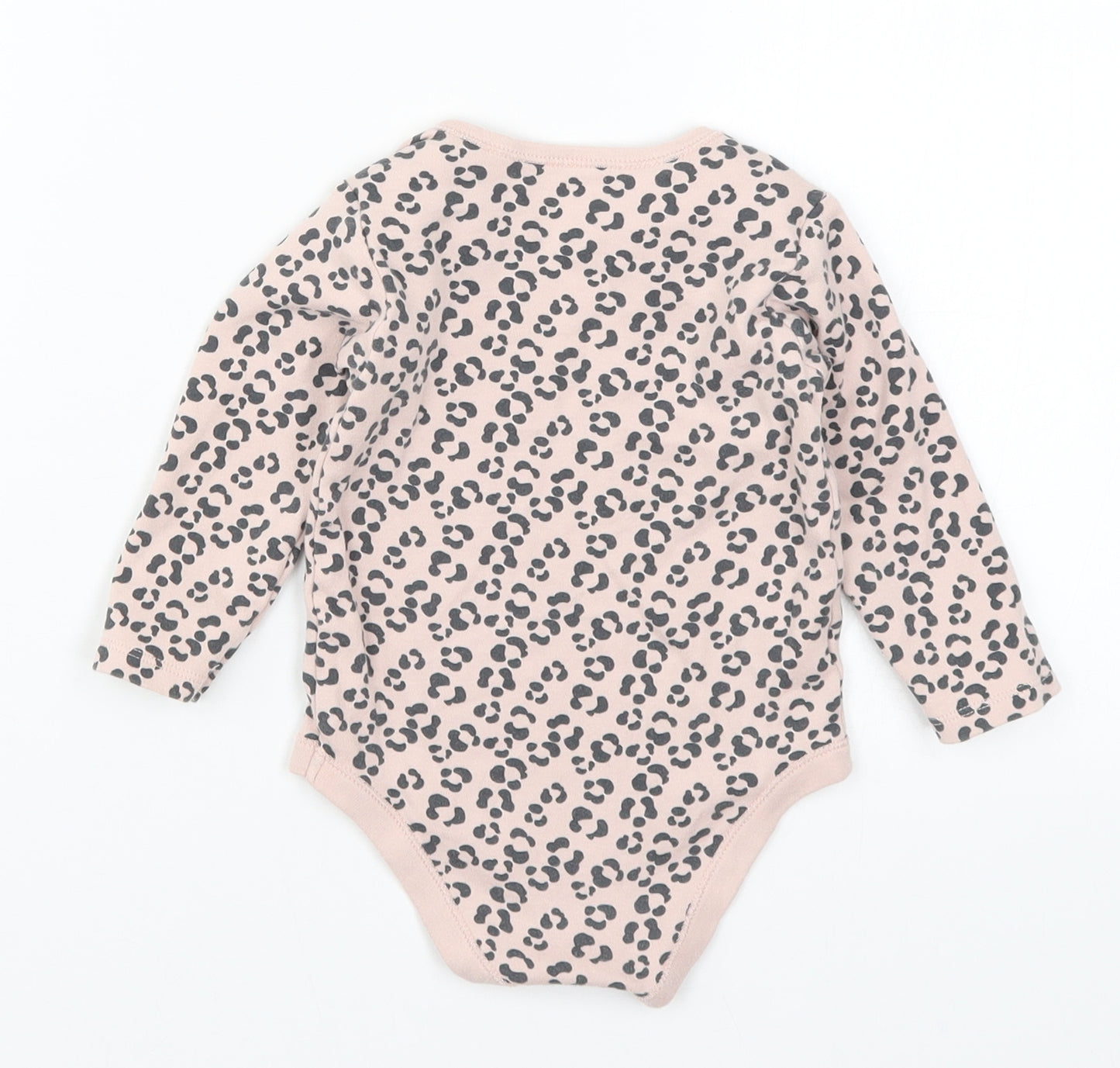 TU Girls Pink Animal Print  Babygrow One-Piece Size 9-12 Months