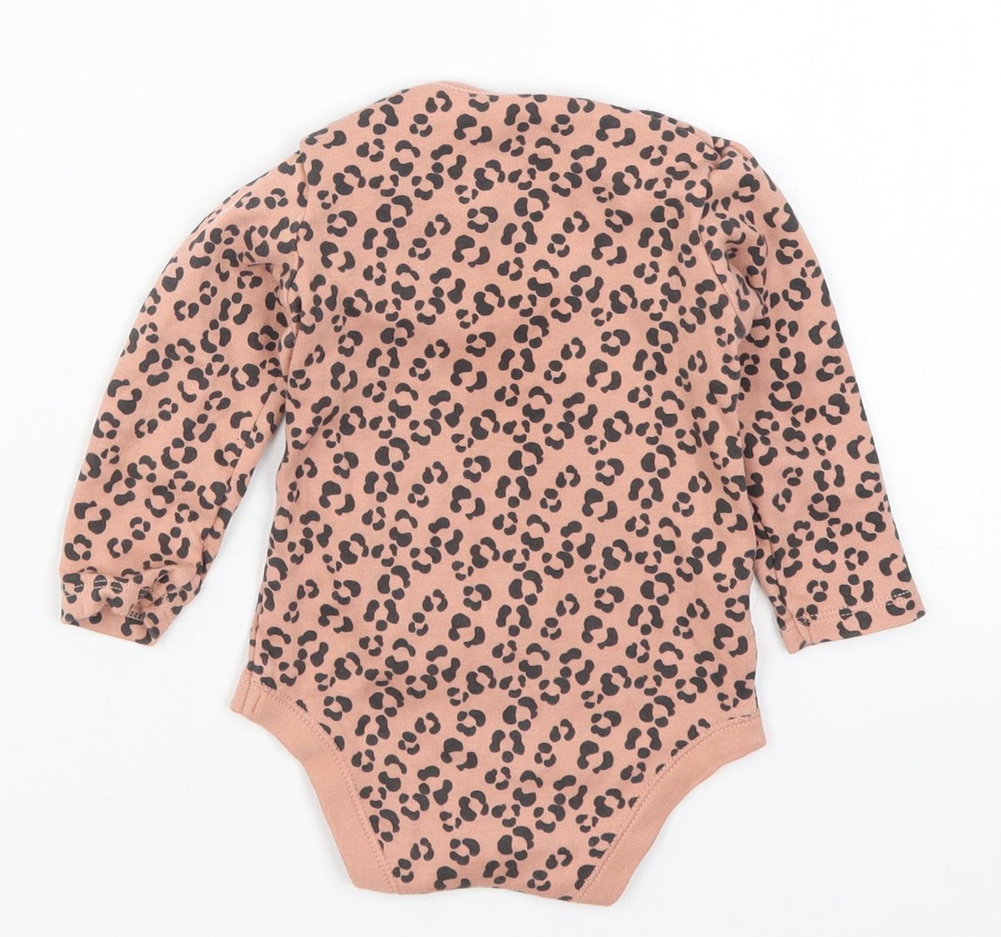 TU Girls Pink Animal Print  Babygrow One-Piece Size 9-12 Months