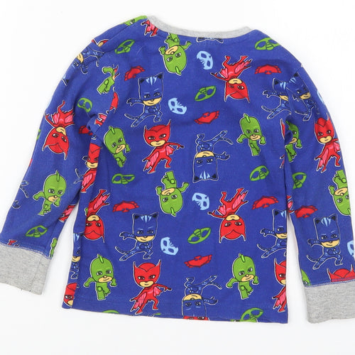 NEXT Boys Blue Solid   Pyjama Top Size 2-3 Years  - Superheroes