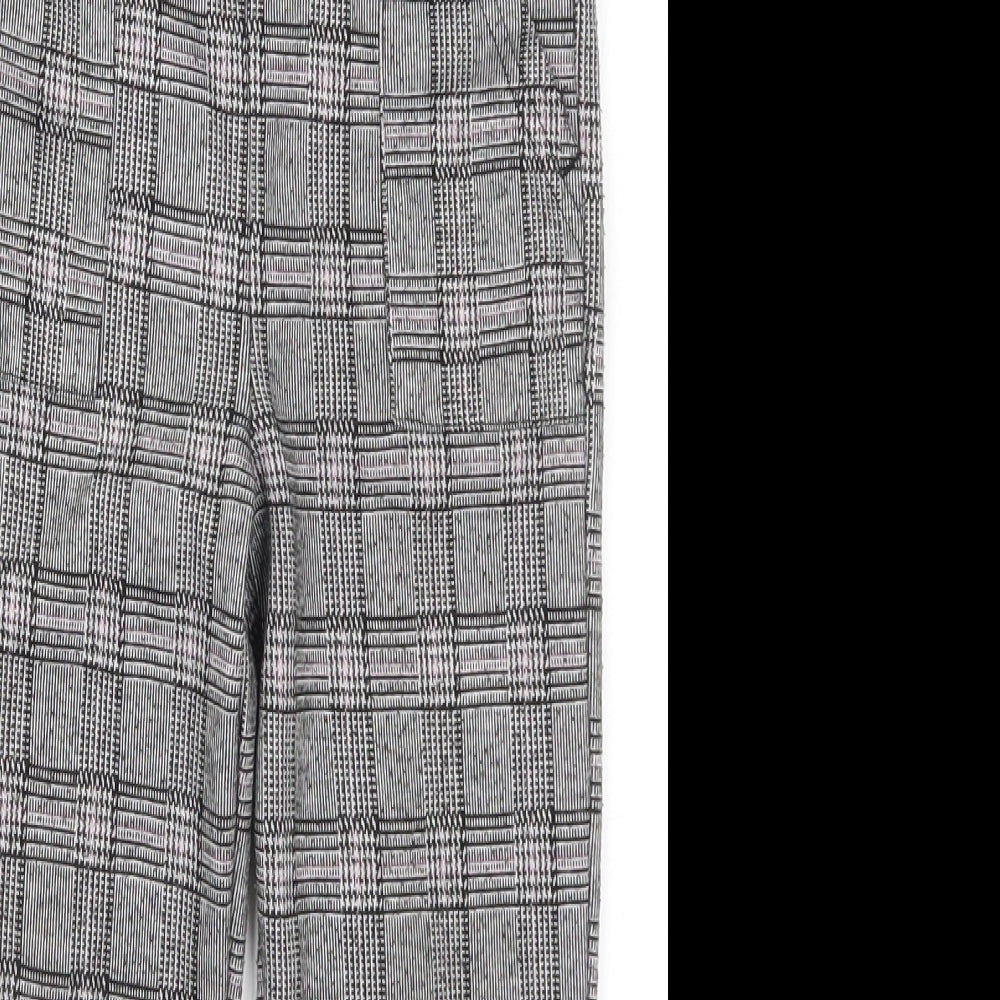 Primark Girls Grey Check  Capri Trousers Size 5-6 Years