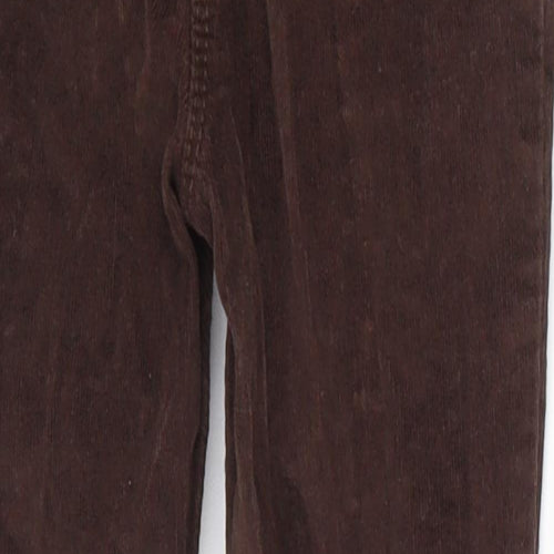 George Girls Brown  Corduroy Carrot Trousers Size 5-6 Years