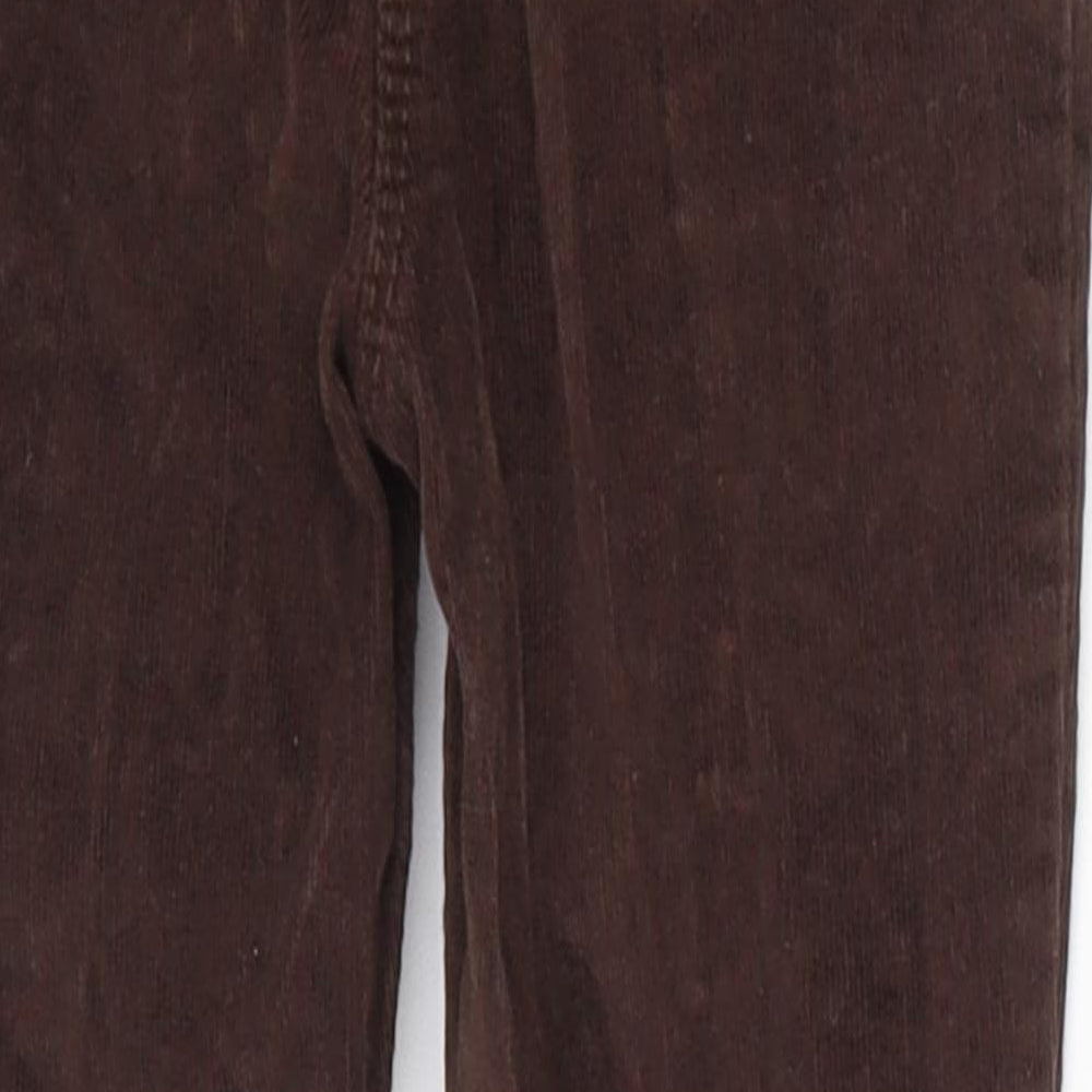 George Girls Brown  Corduroy Carrot Trousers Size 5-6 Years