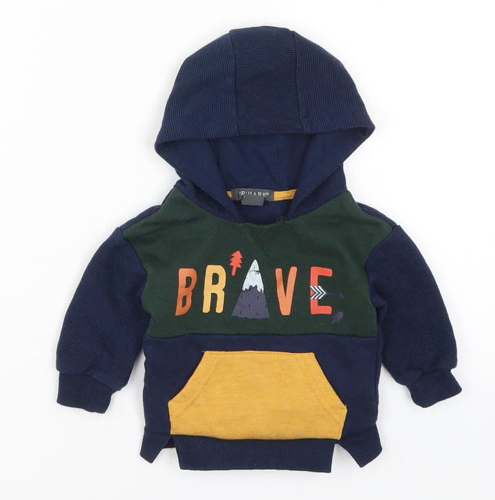 Primark Boys Multicoloured Colourblock Basic T-Shirt Size 3-6 Months - Brave