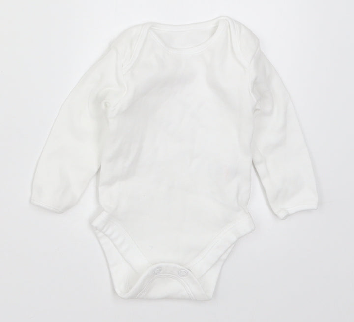 George Baby White Babygrow One-Piece Size 0-3 Months