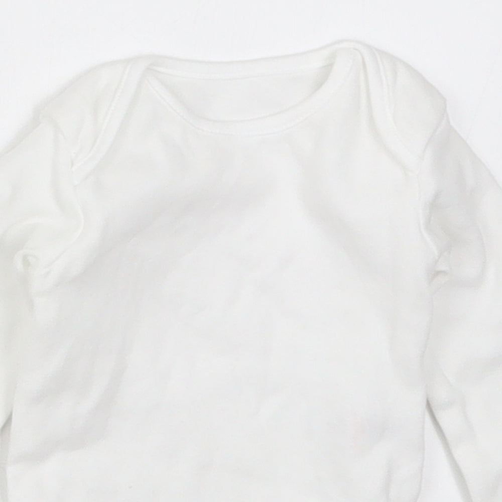 George Baby White   Babygrow One-Piece Size 0-3 Months