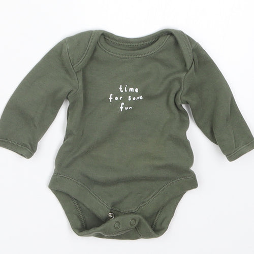 George Baby Green   Babygrow One-Piece Size Newborn  - Time For Some Fun