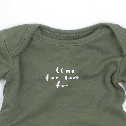 George Baby Green   Babygrow One-Piece Size Newborn  - Time For Some Fun