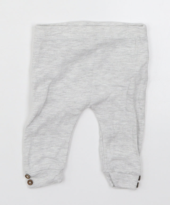 Fred & Flo Girls Grey Capri Leggings Size 3-6 Months